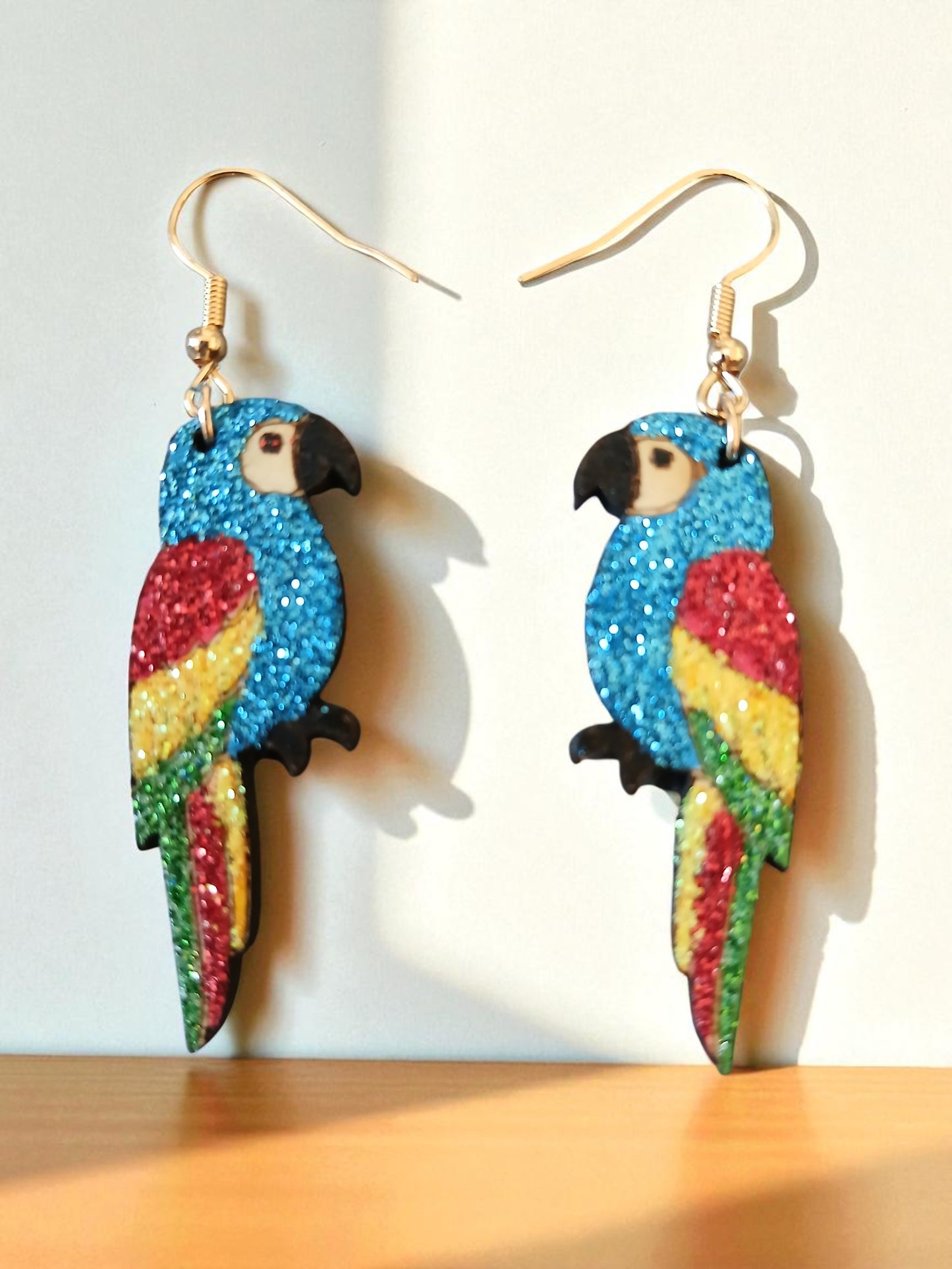 Boucles d'oreilles "Perroquet2"