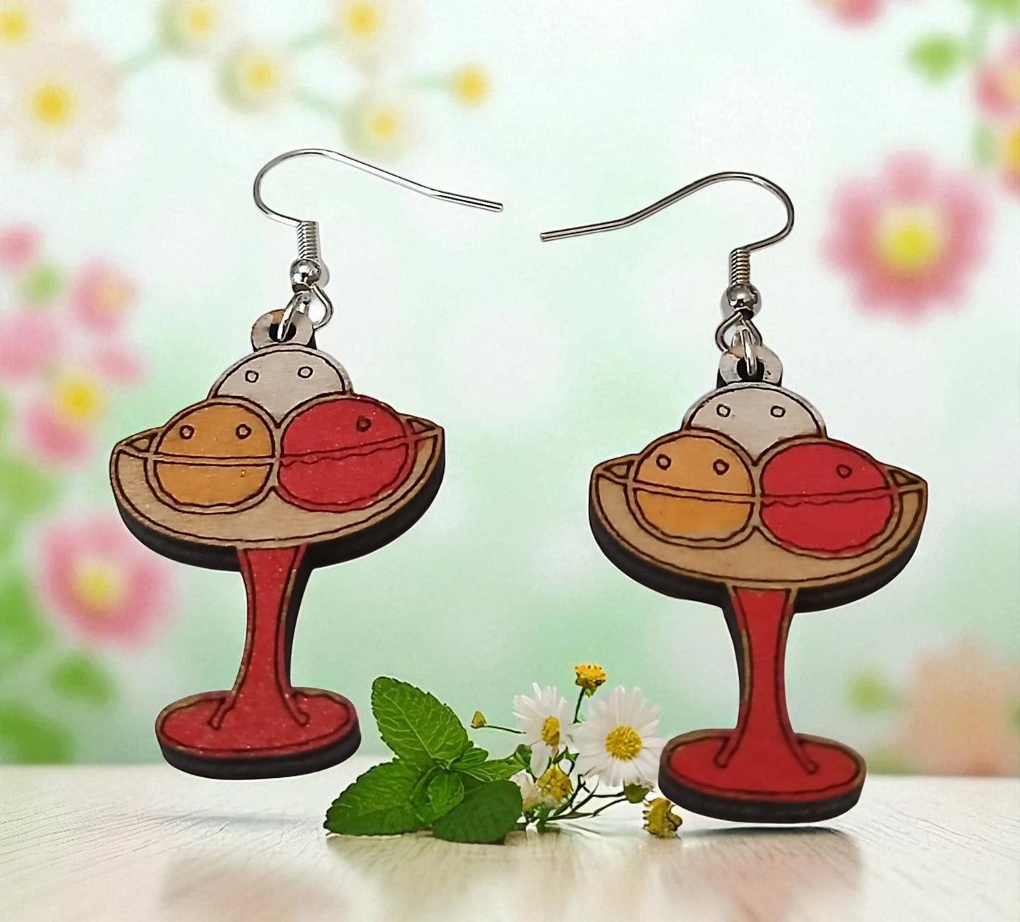 Boucles d'oreilles "Coupe de Glace"