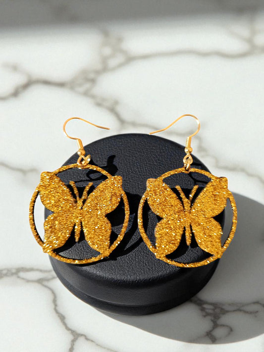 Boucles d'oreilles "Papillon Or"