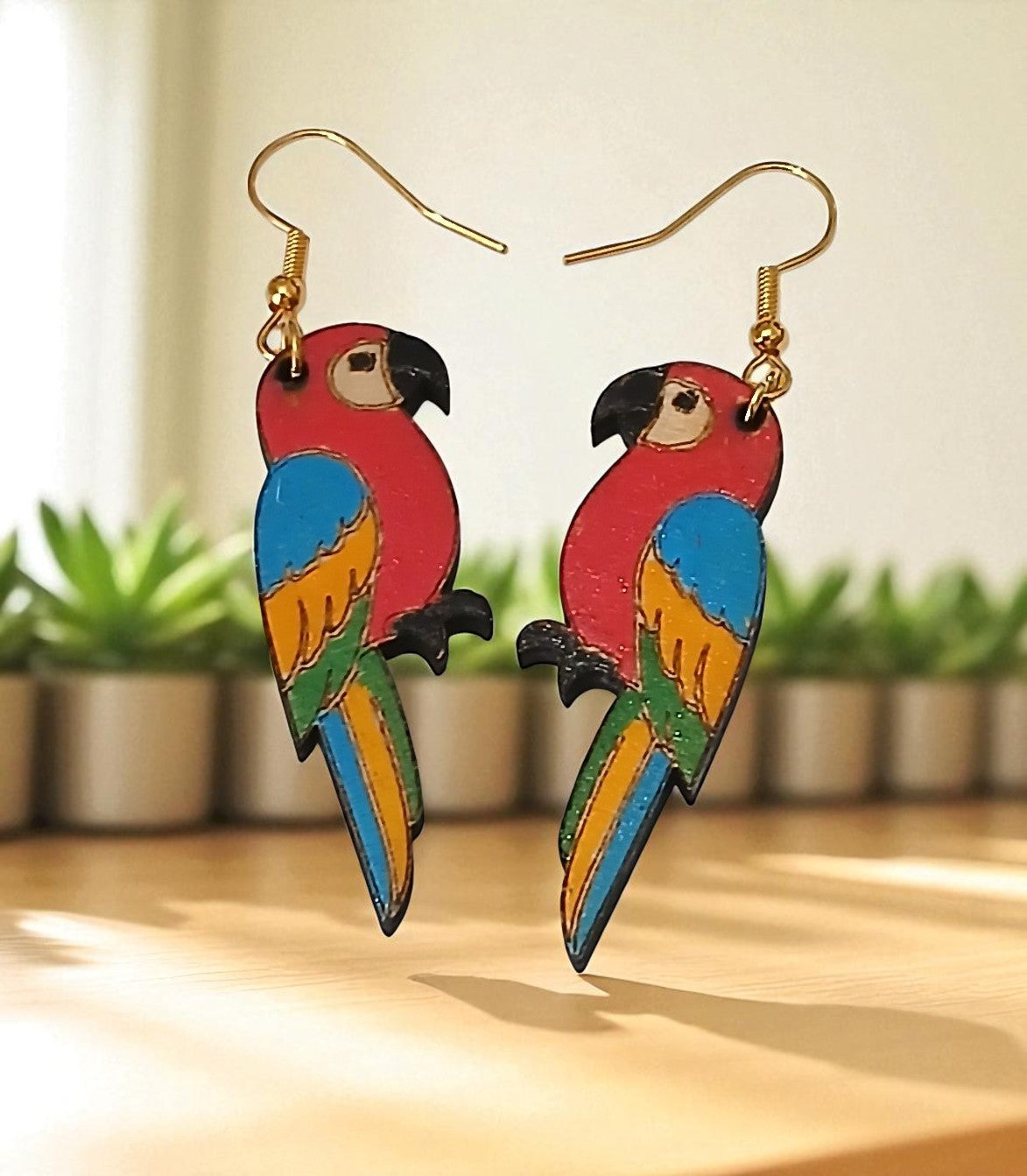 Boucles d'oreilles "Perroquet 6"