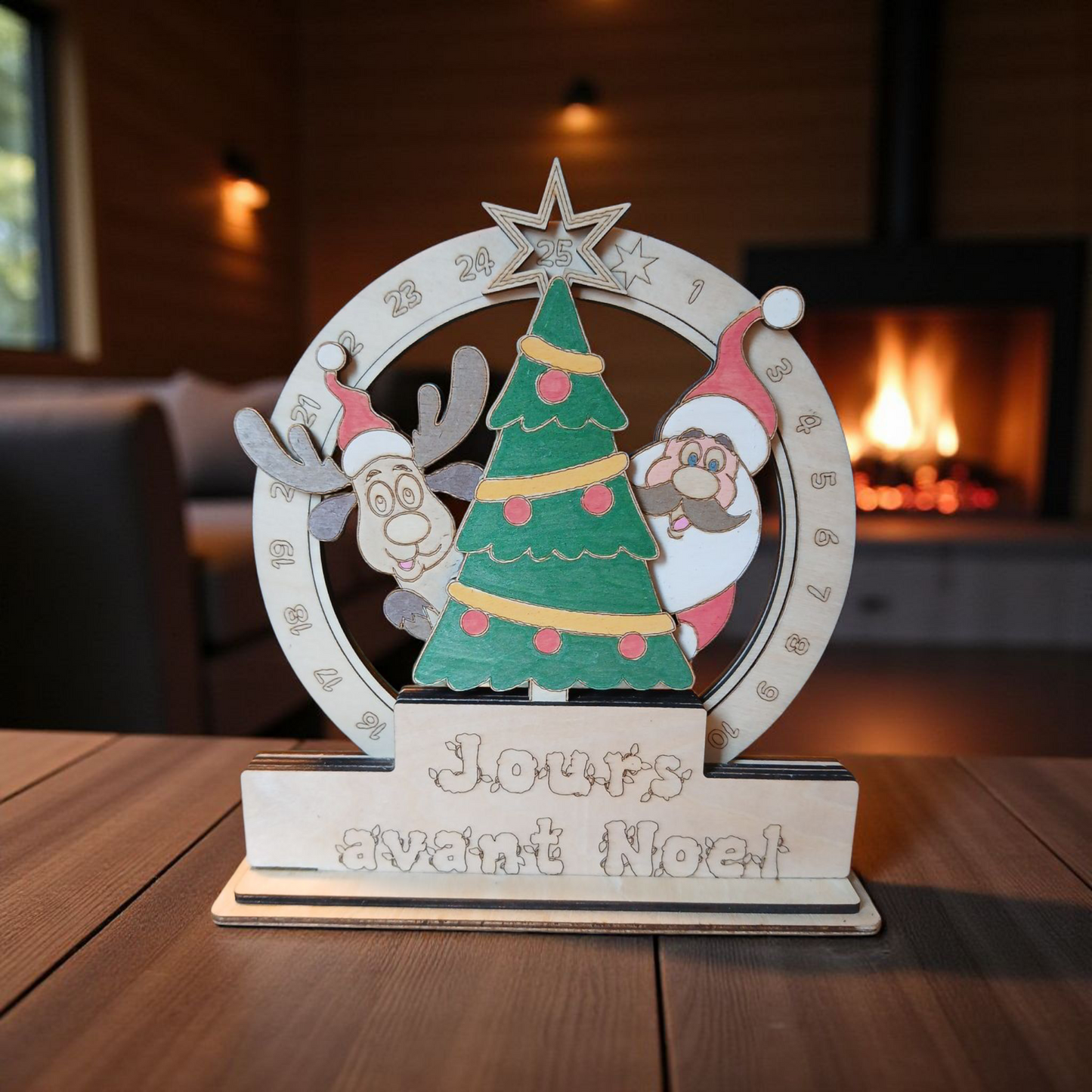 🎅 Calendrier de Décompte de Noël – Comptez les Jours Avant Noël avec Style !