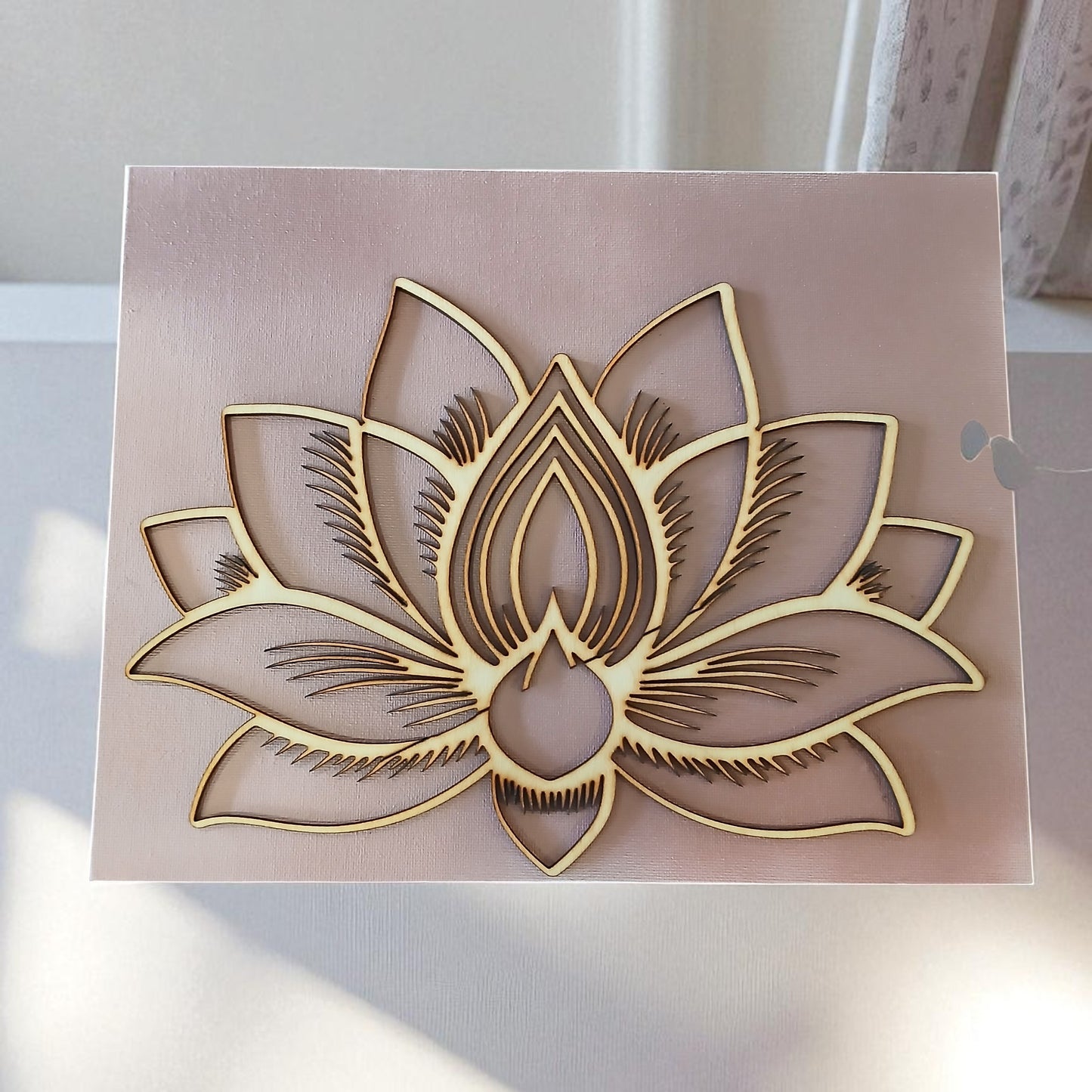 Fleur de lotus sur toile