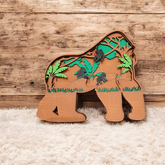 DECO02 - Gorille dans la savane