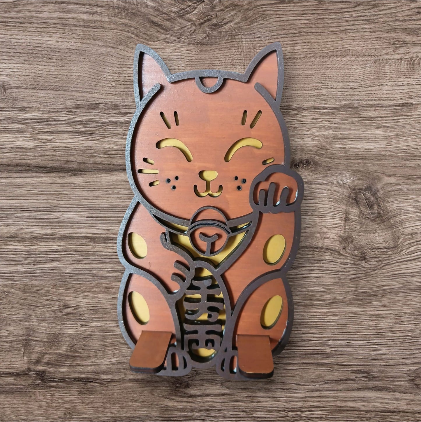 SUP01 - Support de téléphone Chat porte chance