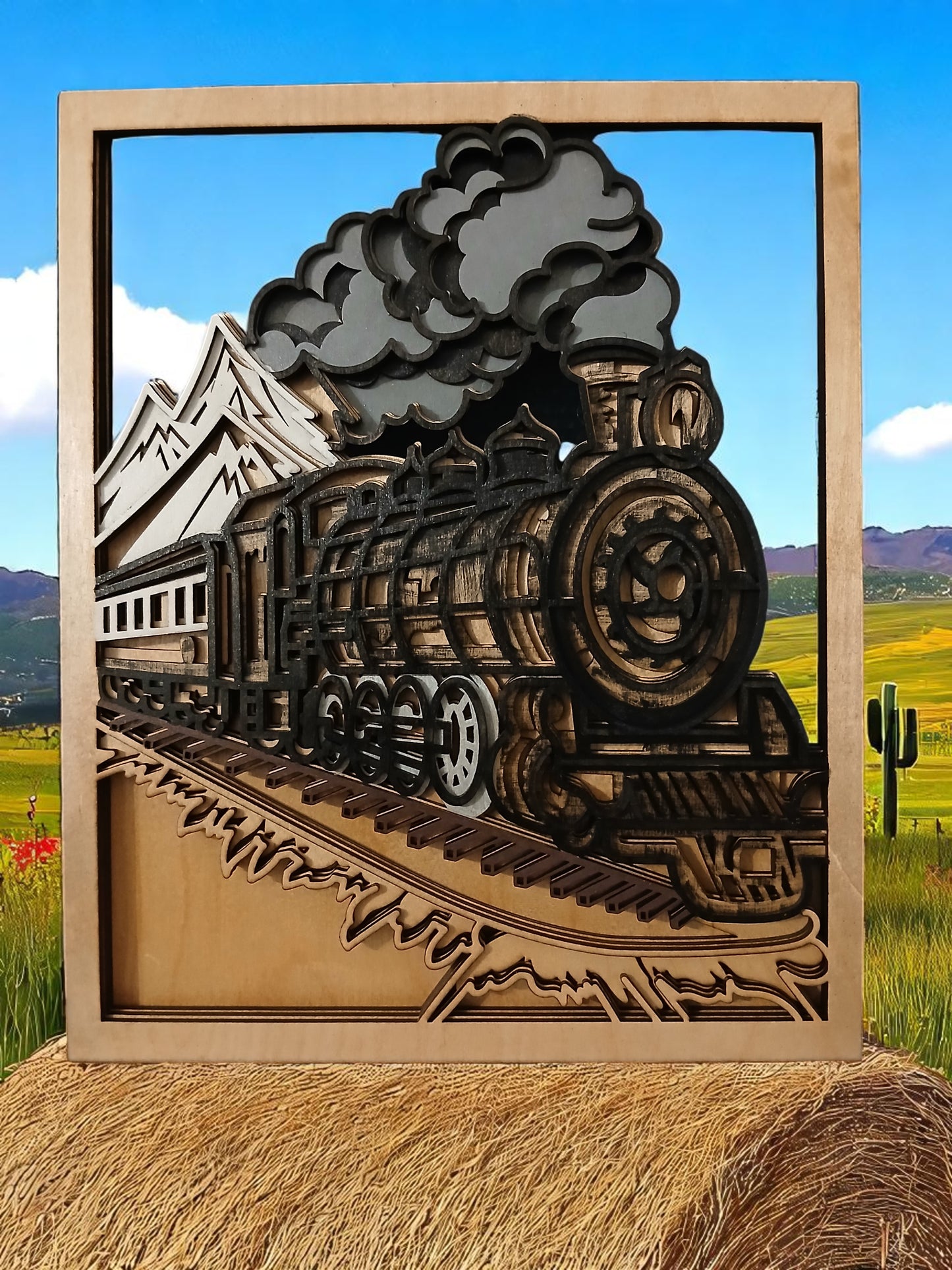 DECO08 - Tableau Train à vapeur